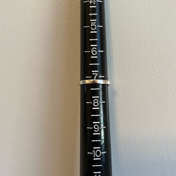 DOUBLE GEMSTONE RING SILVER OVERLAY LAPIS LAZULI SIZE 7.25 - Picture 5 of 6